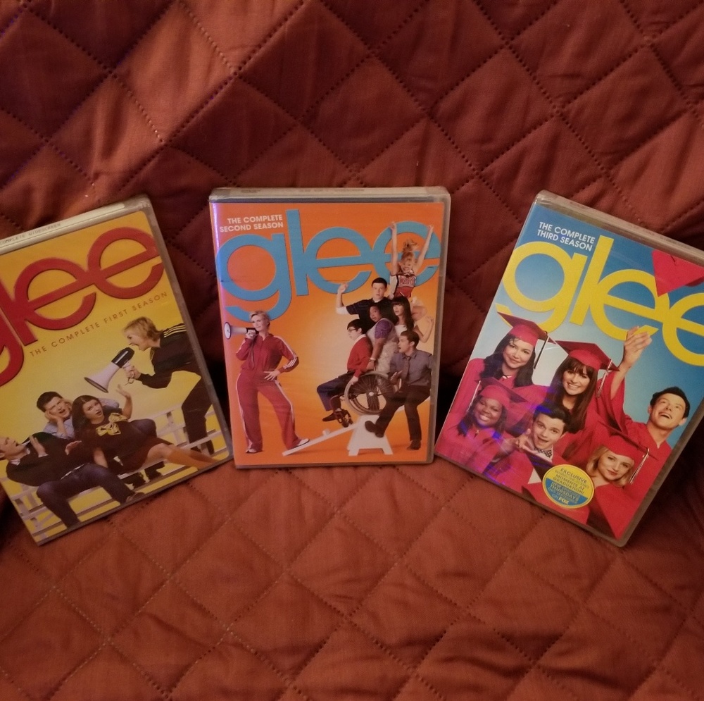 GLEE DISC SETS, THE COMPLETE 1st, 2nd, 3rd